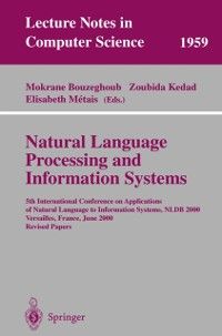 Produktbild: Natural Language Processing and Information Systems