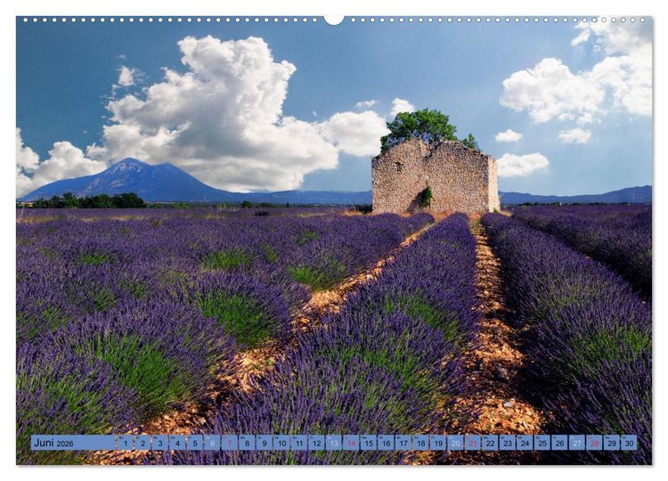 Produktbild: Wo die Provence am sch&ouml;nsten ist (hochwertiger Premium Wandkalender 2026 DIN A2 quer), Kunstdruck in Hochglanz