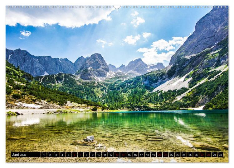 Produktbild: Wundersch&ouml;ne Zugspitzarena (Wandkalender 2026 DIN A2 quer), CALVENDO Monatskalender
