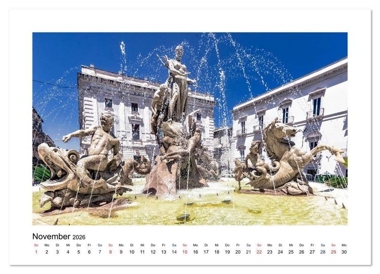 Produktbild: Sizilien - Von Palermo nach Syrakus (Wandkalender 2026 DIN A3 quer), CALVENDO Monatskalender