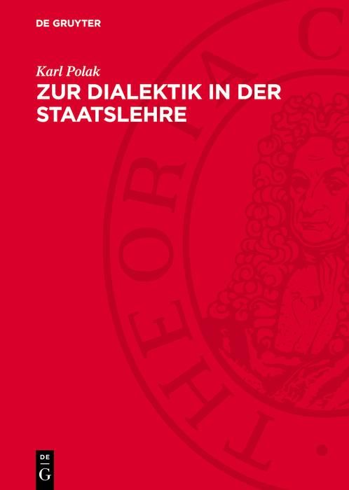 Produktbild: Zur Dialektik in der Staatslehre