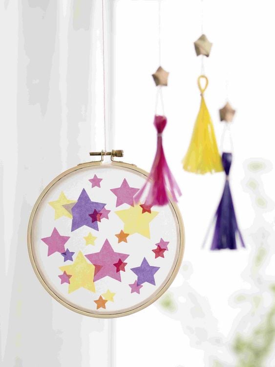 Produktbild: Folia Transparentpapierheft 42g/m&sup2; 14x20cm, 10 Blatt, farbig sortiert