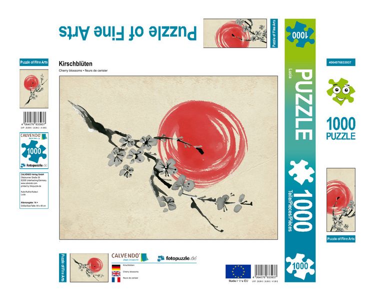Produktbild: CALVENDO Puzzle Kirschbl&uuml;ten | 1000 Teile Lege-Gr&ouml;&szlig;e 64x48cm Foto-Puzzle f&uuml;r gl&uuml;ckliche Stunden