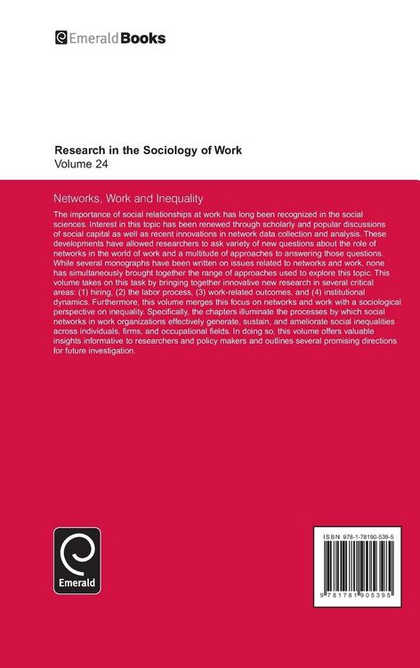 Produktbild: Networks, Work, and Inequality