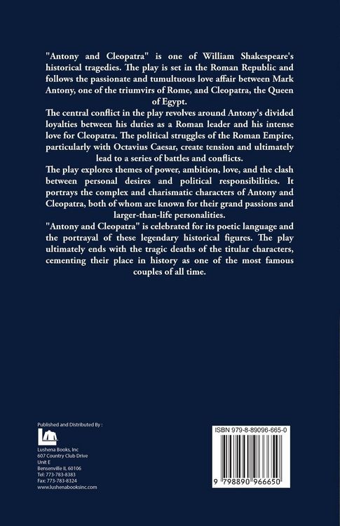 Produktbild: Antony and Cleopatra
