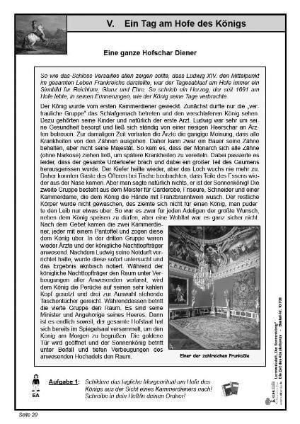 Produktbild: Lernwerkstatt Der Sonnenk&ouml;nig (Ludwig XIV.)