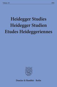 Produktbild: Heidegger Studies - Heidegger Studien - Etudes Heideggeriennes.