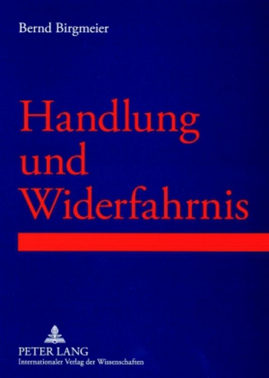 Produktbild: Handlung und Widerfahrnis