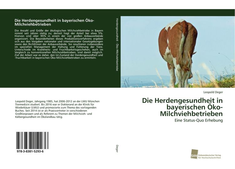 Produktbild: Die Herdengesundheit in bayerischen &Ouml;ko-Milchviehbetrieben