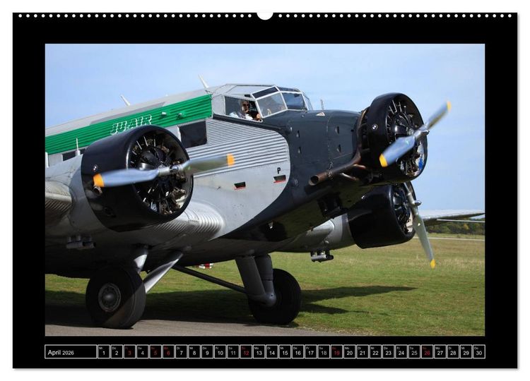 Produktbild: JU-AIR Ju-52 (Wandkalender 2026 DIN A2 quer), CALVENDO Monatskalender