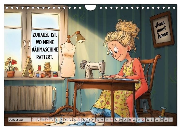 Produktbild: Fr&ouml;hlich eingef&auml;delt (Wandkalender 2026 DIN A4 quer), CALVENDO Monatskalender