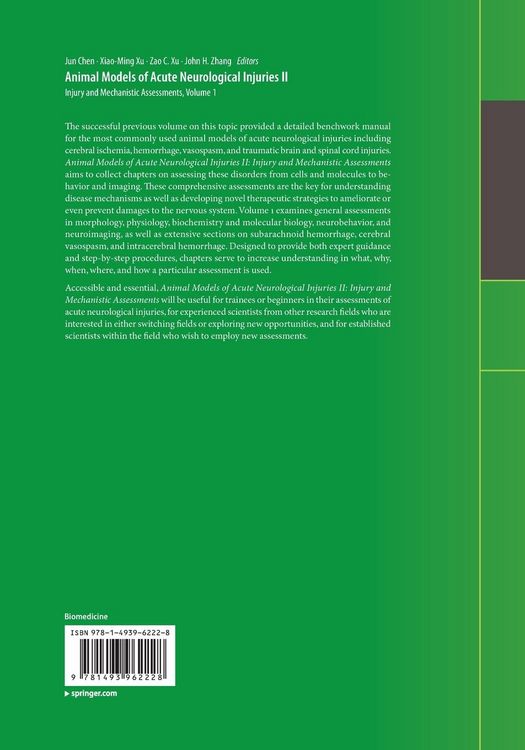 Produktbild: Animal Models of Acute Neurological Injuries II
