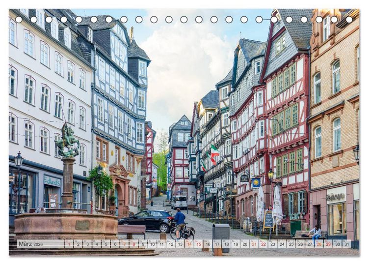 Produktbild: Marburg Impressionen (Tischkalender 2026 DIN A5 quer), CALVENDO Monatskalender