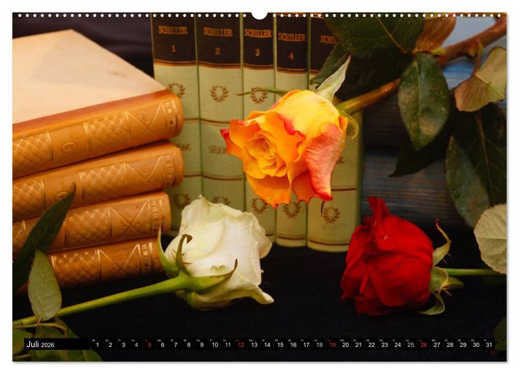Produktbild: Welt der B&uuml;cher (hochwertiger Premium Wandkalender 2026 DIN A2 quer), Kunstdruck in Hochglanz