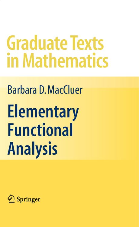 Produktbild: Elementary Functional Analysis