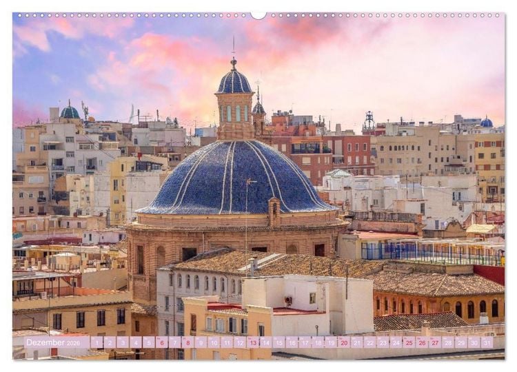 Produktbild: Zauberhaftes Valencia (hochwertiger Premium Wandkalender 2026 DIN A2 quer), Kunstdruck in Hochglanz