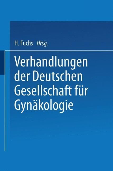 Produktbild: Verhandlungen der Deutschen Gesellschaft f&uuml;r Gyn&auml;kologie
