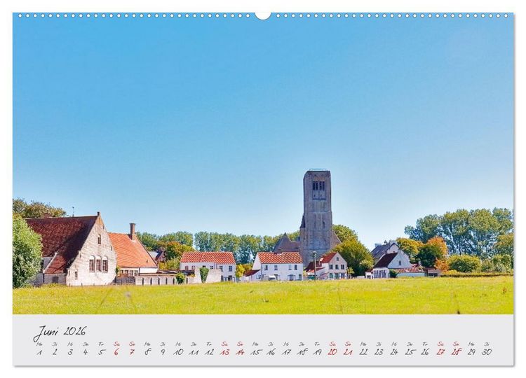 Produktbild: Belgien - Grafschaft Flandern (Wandkalender 2026 DIN A2 quer), CALVENDO Monatskalender