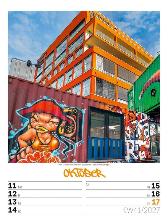 Produktbild: Street Art Wochenplaner Kalender 2027