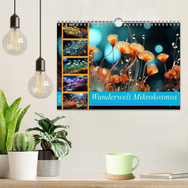 Produktbild: Wunderwelt Mikrokosmos (Wandkalender 2026 DIN A4 quer), CALVENDO Monatskalender