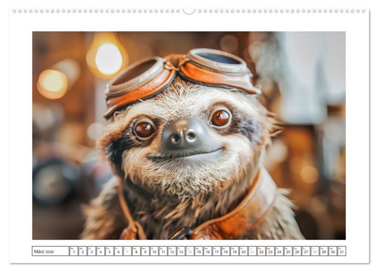 Produktbild: Snoozers Tr&auml;umende Abenteuer (hochwertiger Premium Wandkalender 2026 DIN A2 quer), Kunstdruck in Hochglanz