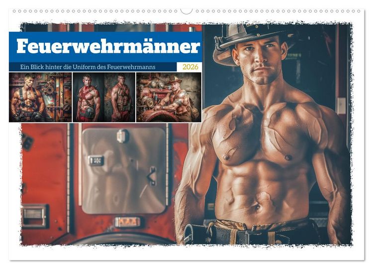Produktbild: Feuerwehrm&auml;nner (Wandkalender 2026 DIN A2 quer), CALVENDO Monatskalender