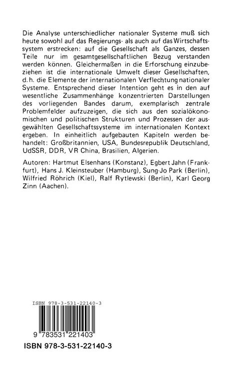 Produktbild: Gesellschaftssysteme der Gegenwart