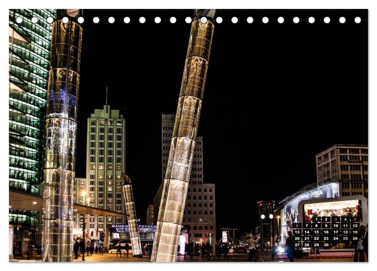 Produktbild: Berlin im Lichterglanz 2026 (Tischkalender 2026 DIN A5 quer), CALVENDO Monatskalender