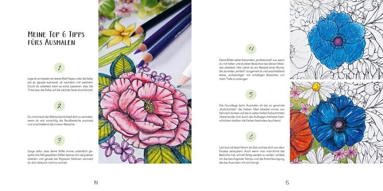 Produktbild: Gartenparadies &ndash; Florale Motive und Tiere ausmalen