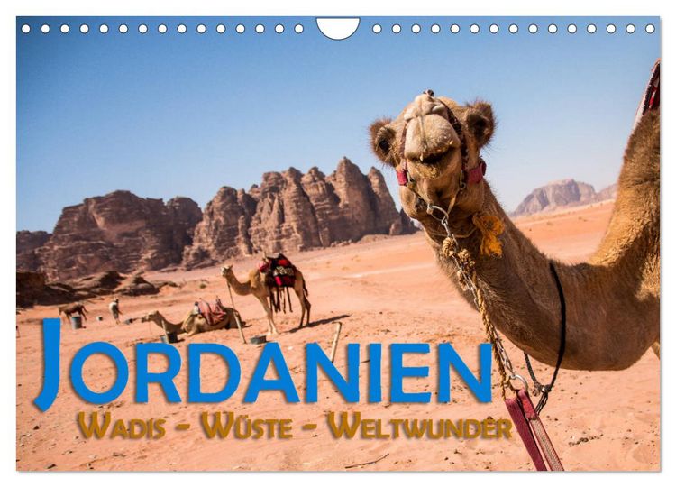 Produktbild: Jordanien - Wadis - W&uuml;ste - Weltwunder (Wandkalender 2026 DIN A4 quer), CALVENDO Monatskalender