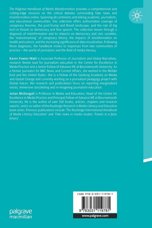 Produktbild: The Palgrave Handbook of Media Misinformation