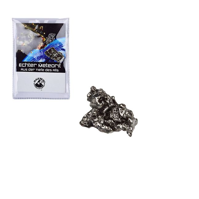 Produktbild: Meteorit 05-07 Gramm mit Zertifikatskarte in Pouch