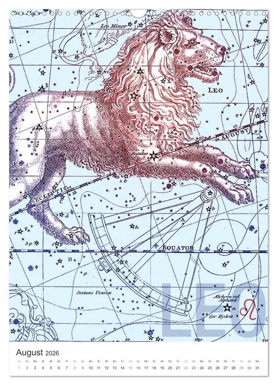 Produktbild: Sternzeichenkalender (Wandkalender 2026 DIN A3 hoch), CALVENDO Monatskalender