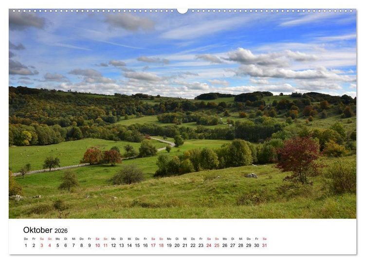 Produktbild: Zauberhafte Schw&auml;bische Alb (hochwertiger Premium Wandkalender 2026 DIN A2 quer), Kunstdruck in Hochglanz