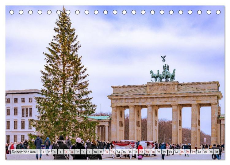 Produktbild: Berlin rund ums Jahr (Tischkalender 2026 DIN A5 quer), CALVENDO Monatskalender