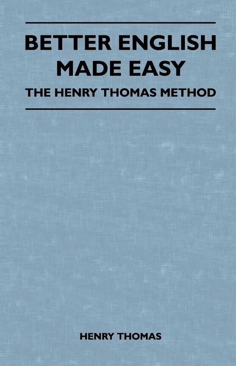 Produktbild: Better English Made Easy - The Henry Thomas Method