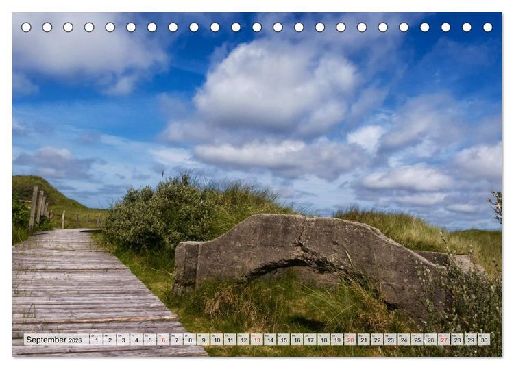 Produktbild: Nordseeinsel Amrum (Tischkalender 2026 DIN A5 quer), CALVENDO Monatskalender