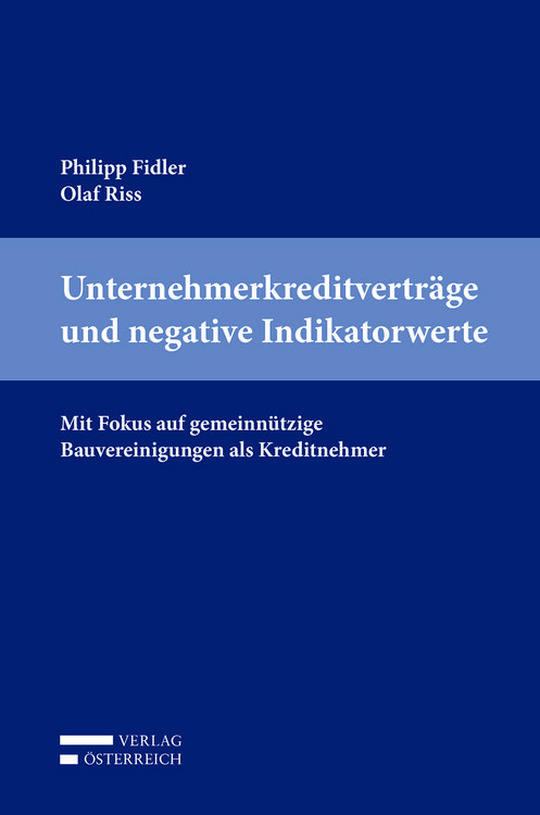 Produktbild: Unternehmerkreditvertr&auml;ge und negative Indikatorwerte