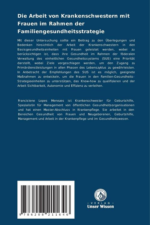 Produktbild: Die Arbeit von Krankenschwestern mit Frauen im Rahmen der Familiengesundheitsstrategie