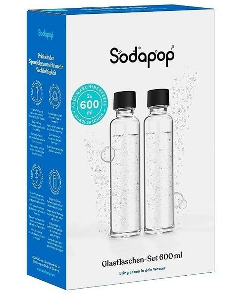 Produktbild: SODAPOP Glasflaschen 0,6L 2er-Set f&uuml;r Logan