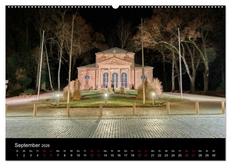 Produktbild: Pirmasens bei Nacht (hochwertiger Premium Wandkalender 2026 DIN A2 quer), Kunstdruck in Hochglanz