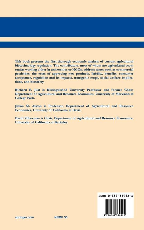 Produktbild: Regulating Agricultural Biotechnology