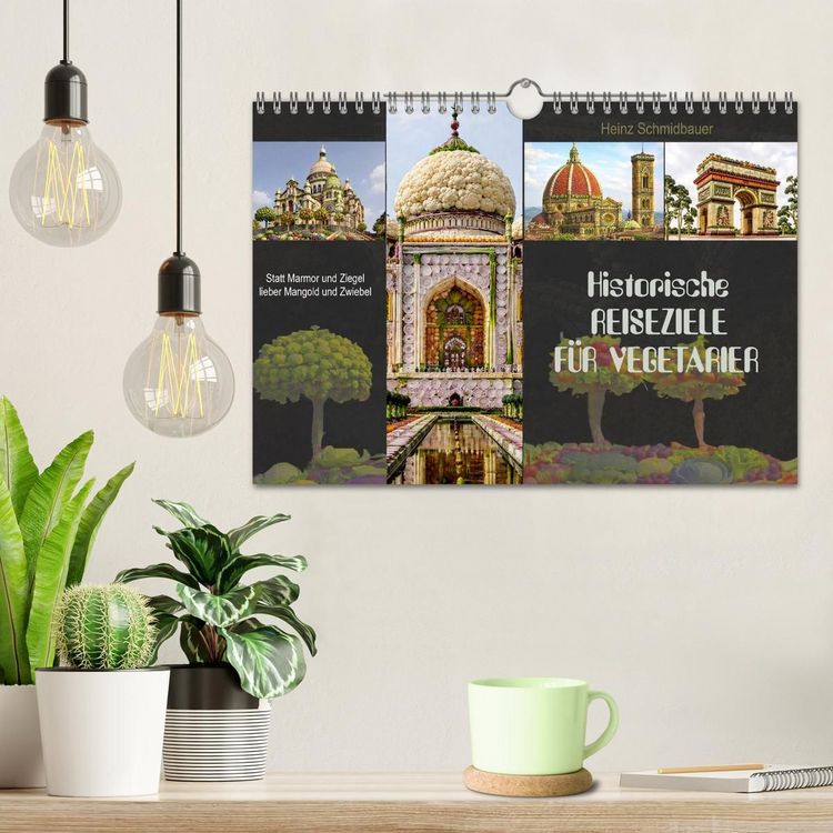 Produktbild: Historische Reiseziele f&uuml;r Vegetarier (Wandkalender 2027 DIN A4 quer), CALVENDO Monatskalender