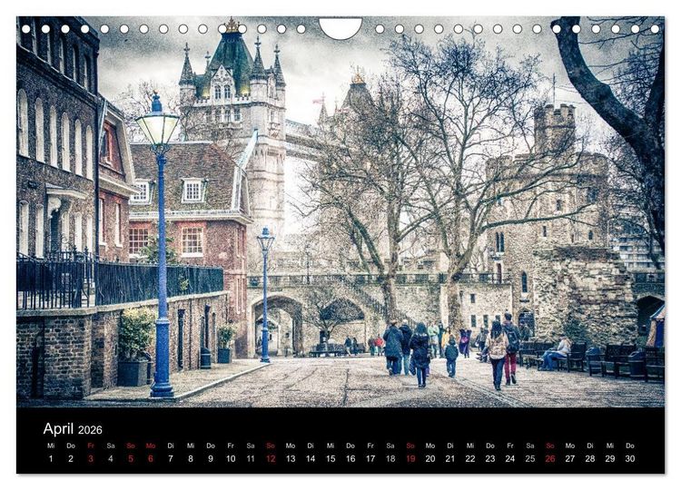 Produktbild: London an der Themse (Wandkalender 2026 DIN A4 quer), CALVENDO Monatskalender