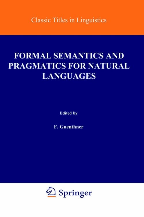 Produktbild: Formal Semantics and Pragmatics for Natural Languages