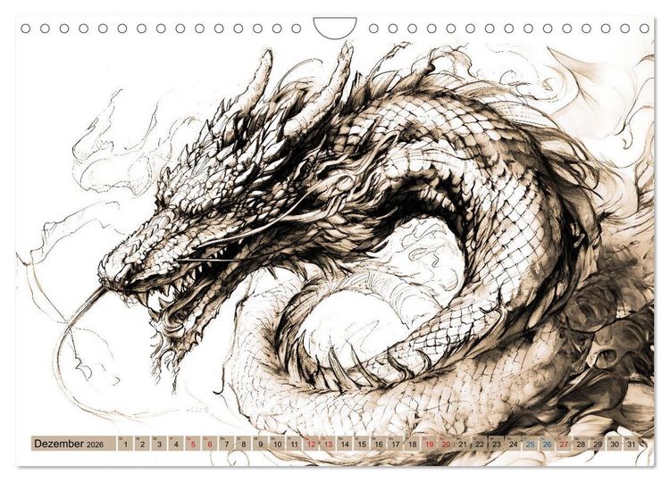Produktbild: G&ouml;tter der Wikinger - Skizzen zur Welt der Nordischen Mythologie (Wandkalender 2026 DIN A4 quer), CALVENDO Monatskalender