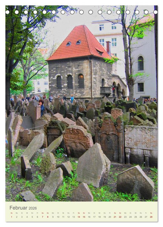 Produktbild: J&uuml;disches Prag (Tischkalender 2026 DIN A5 hoch), CALVENDO Monatskalender