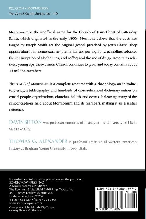 Produktbild: To Z of Mormonism