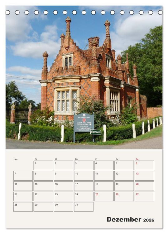 Produktbild: Lovely England Wundersch&ouml;ne Reiseeindr&uuml;cke (Tischkalender 2026 DIN A5 hoch), CALVENDO Monatskalender