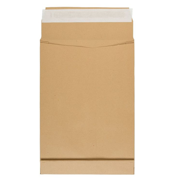 Produktbild: Idena Faltentasche 150g/m&sup2; haftklebend ohne Fenster braun DIN B4 25 St&uuml;ck 4cm Boden